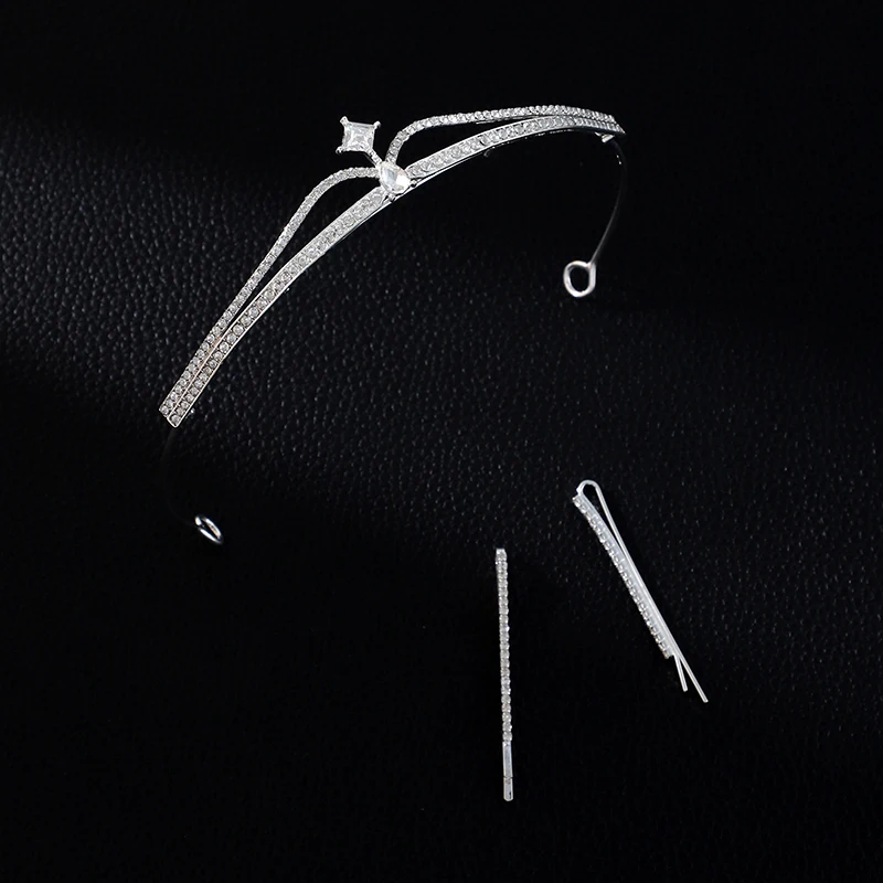 Silver-color Classical Style Dazzling Retro Ladies' Wedding Party Tiara