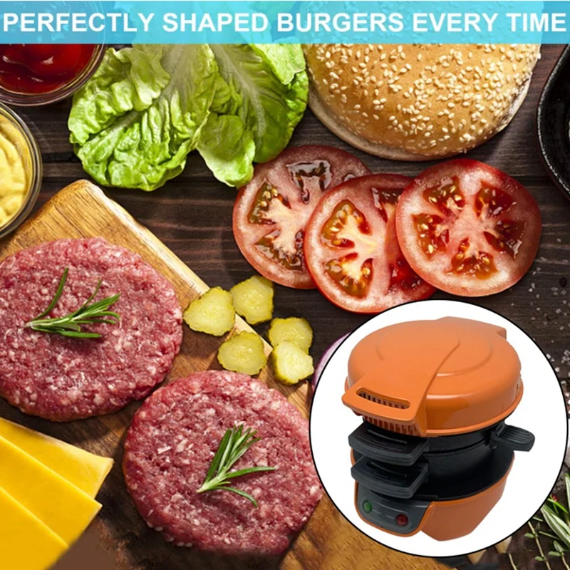 Hamburger Press Patty Maker Hamburger Press Multifunction Burger Maker For Egg Stuffed Burgers Beef Burger EU Plug 5