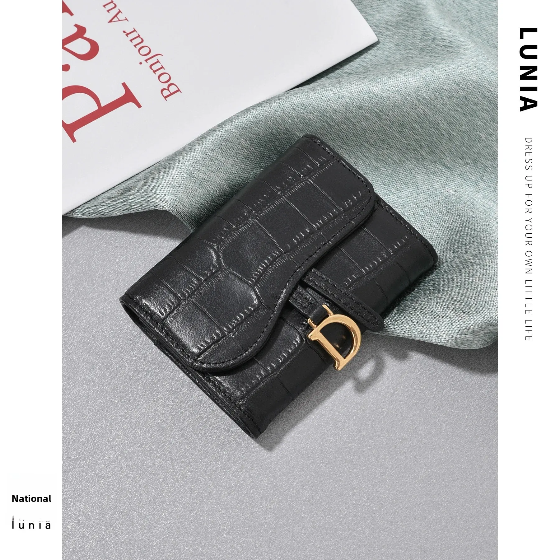 Genuine Leather Crocodile Pattern Wallet For Men & Women Multi-card_voghion.com