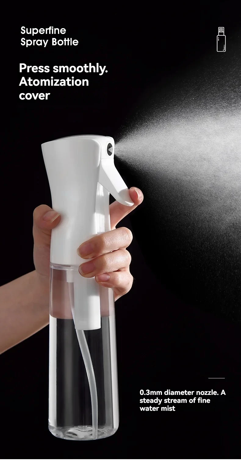 500/300/200ml Hair Spray Bottle Refillable Bottles Continuous Mist Watering Can Automatic Salon Barber Water Sprayer Hair Tools 4