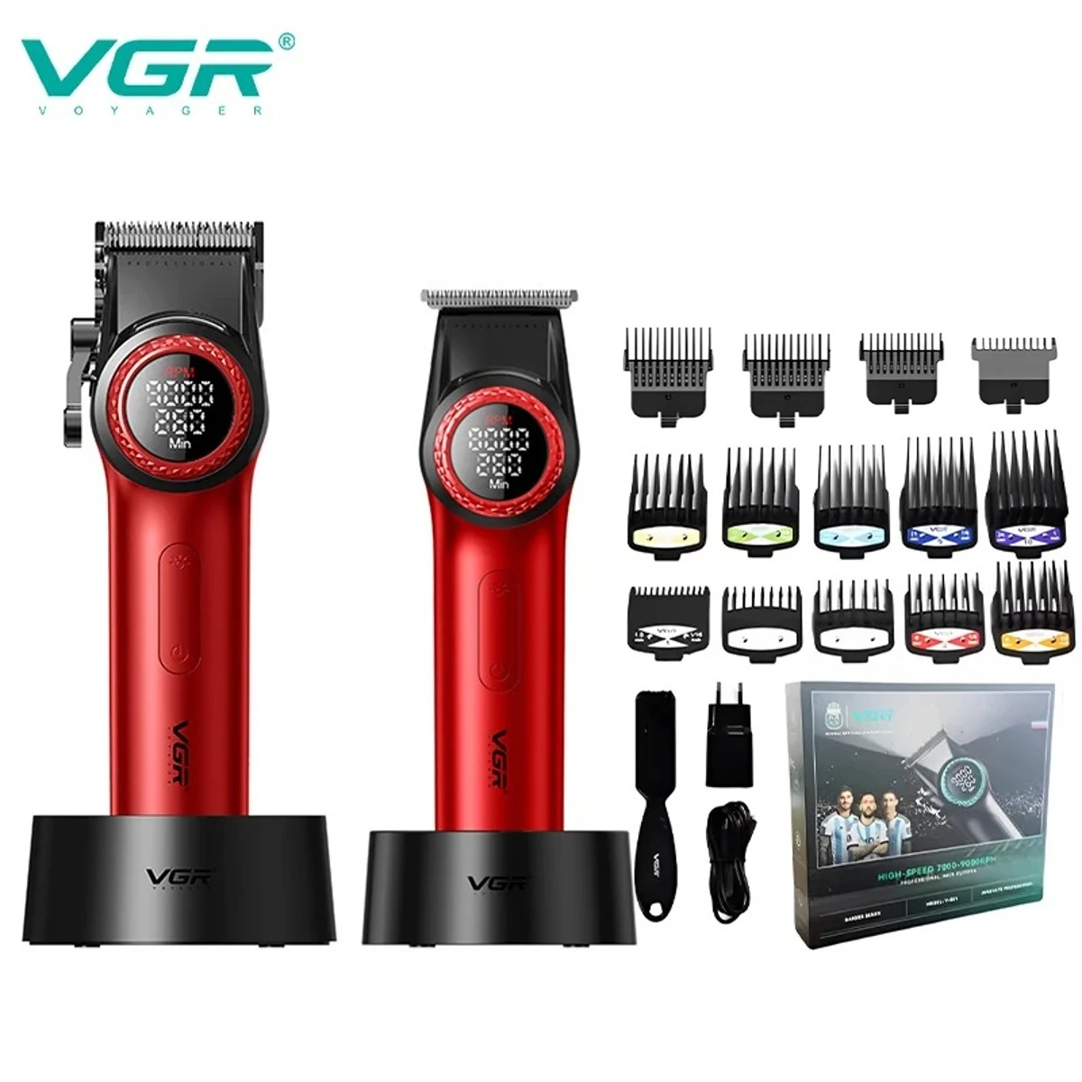 VGR ماكينة قص شعر احترافية ماكينة تشذيب شعر كهربائ...