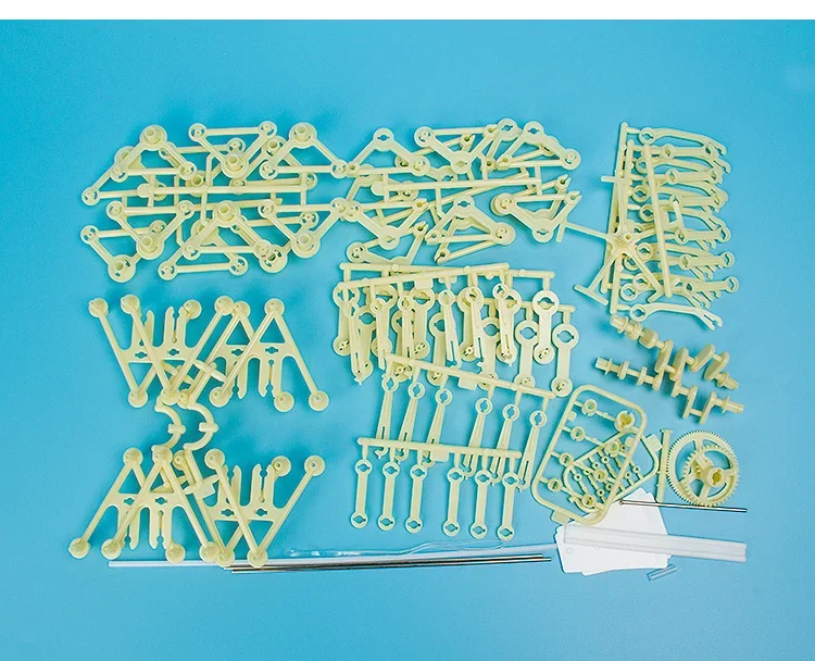 Rüzgarla Çalışan Mekanik Robot Seti, STEM Bilim Tarzı, 8+ Yaş Çocuklar için Pilsiz Çalışan Sökülebilir Montaj Oyuncağı