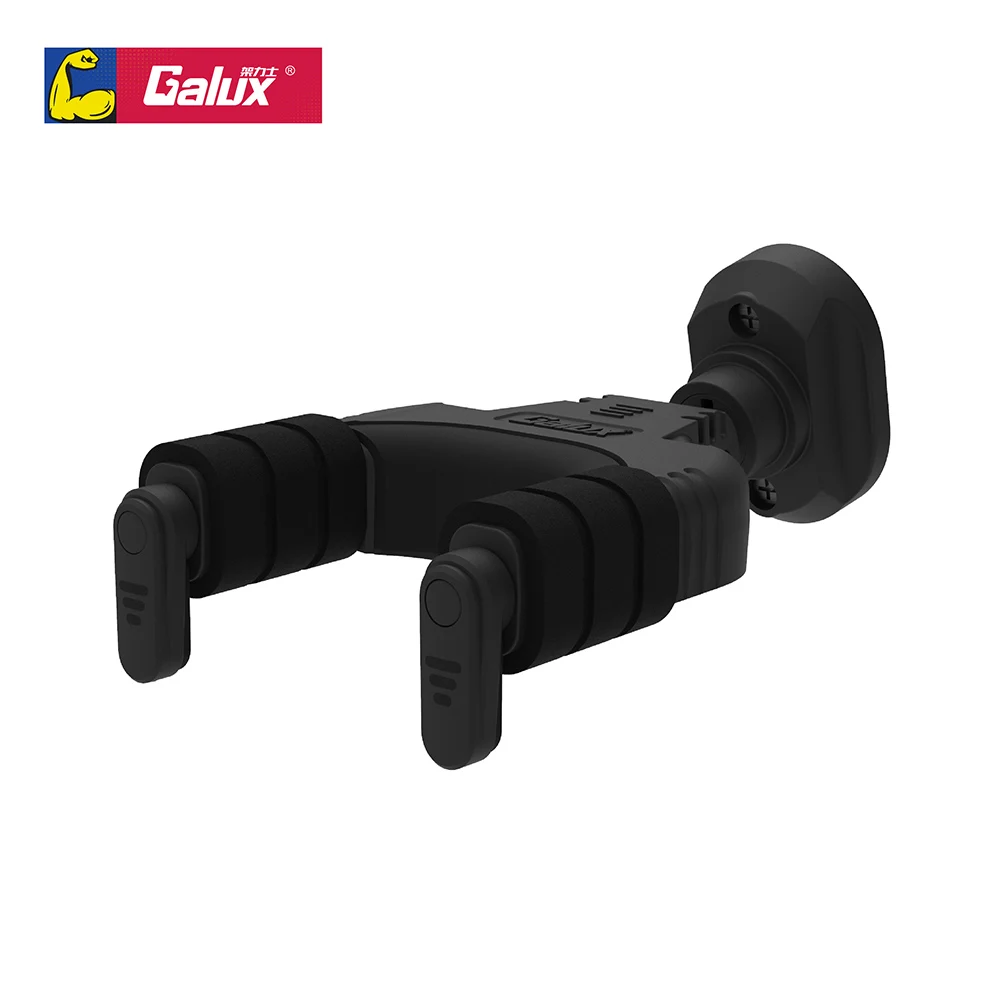 

GALUX GH-100 Guitar Holder Zinc Alloy Wall Mount Stand Bracket for Electric Acoustic Guitar Bass Gravity Self-locking Hook Parts