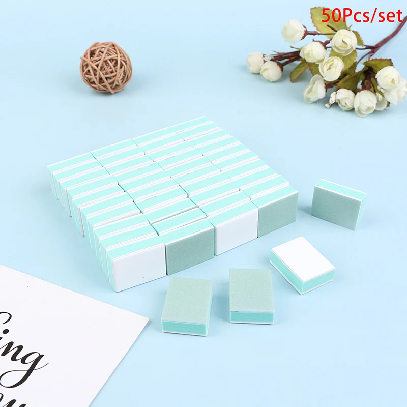 Mini Nail Buffer Block Set - 50 Pcs Shining Polish Tools