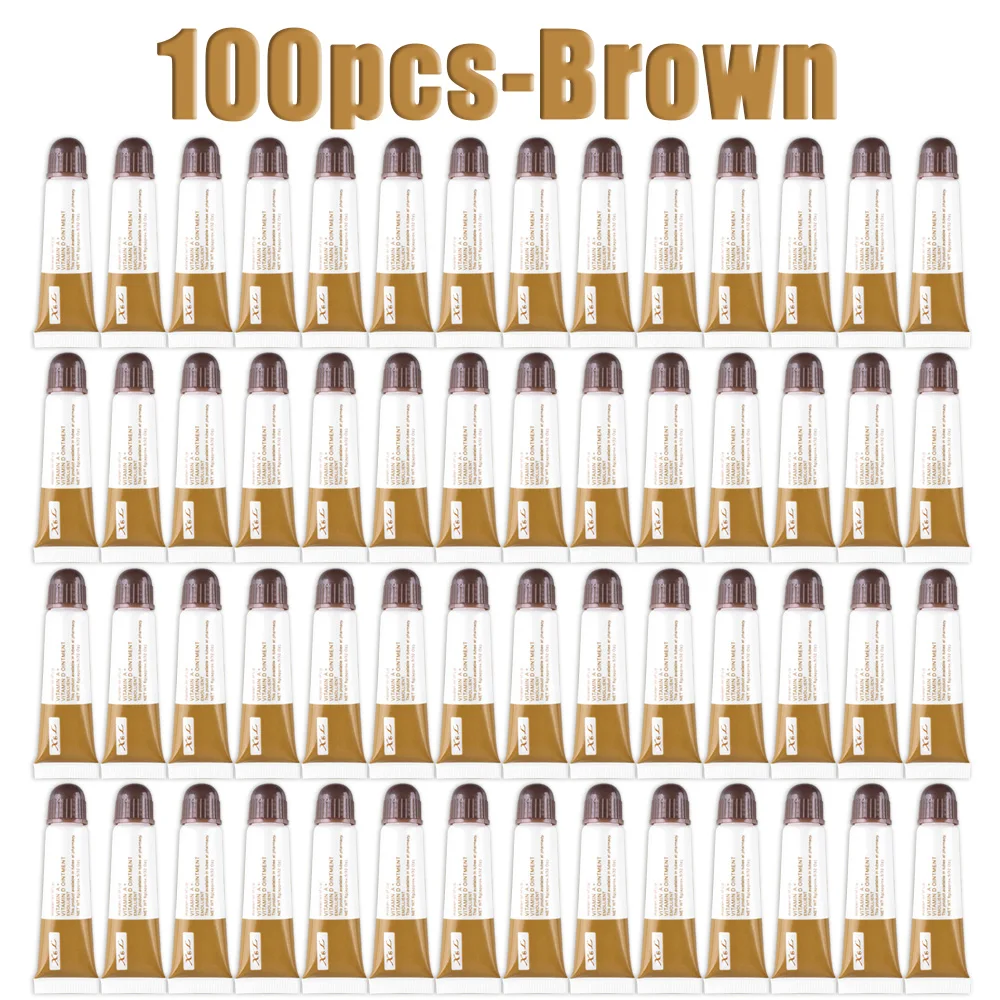 100pcs-Brown