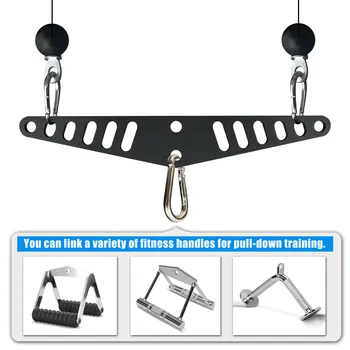 Multi-Grip LAT Pull Down Bar for Home Gym Fitness  Spreader Plate LAT Pulldown Attachments F Pulley System Cable Machine Handle 6