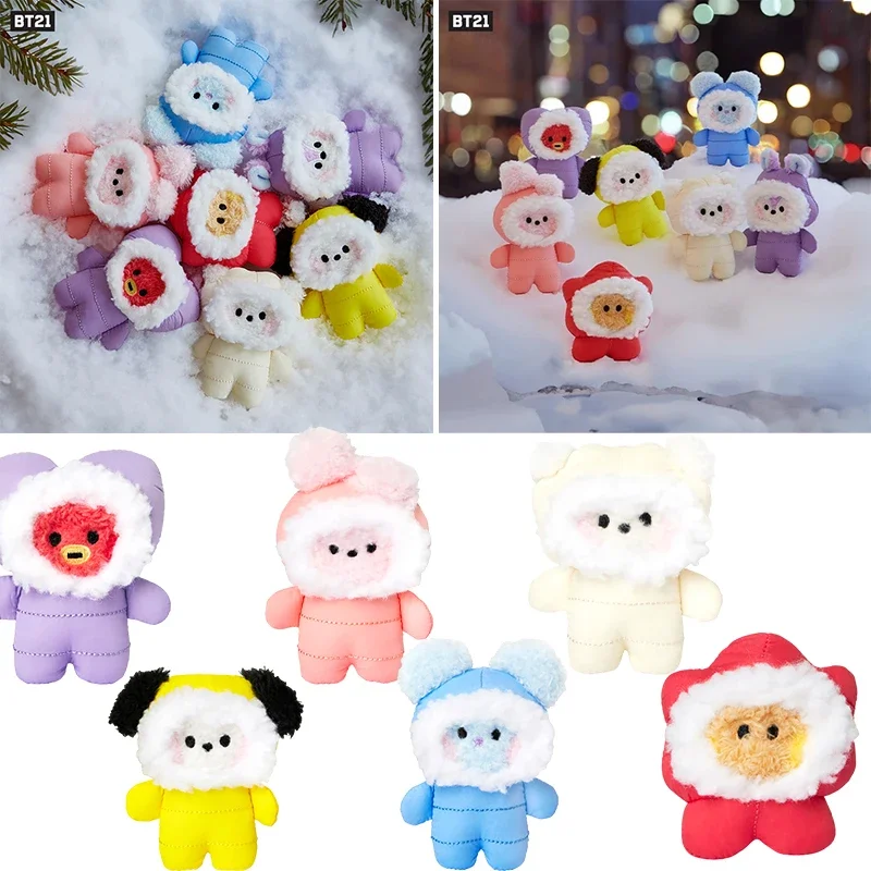 

Line Friends Original Anime Mang Chimmy Cooky Tata Kawaii Bt21 Plush Doll Toys Cartoon Children Winter Plushie Ornaments Gifts