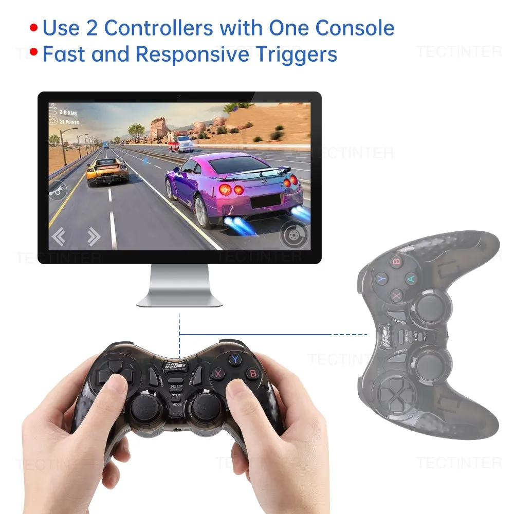 2.4G Wireless Controller gamepad For PS3/PC/TV Box PC Joystick For 