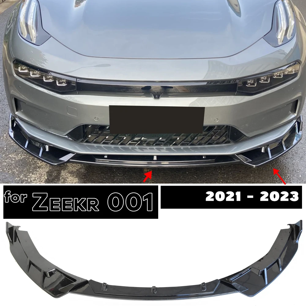 

Gloss Black Carbon Printing Front Bumper Cupspoiler Lip for Zeekr 001 ME WE YOU (Not for 2024 Update, Not for FR)
