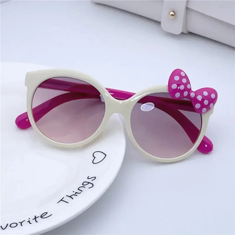 Children Sunglasses Kids Sunglasses Children Trendy Cute Sunglasses Candy Colors Shiny Bowknot Sun Glasses UV400 Eyewear for Girls and Boys