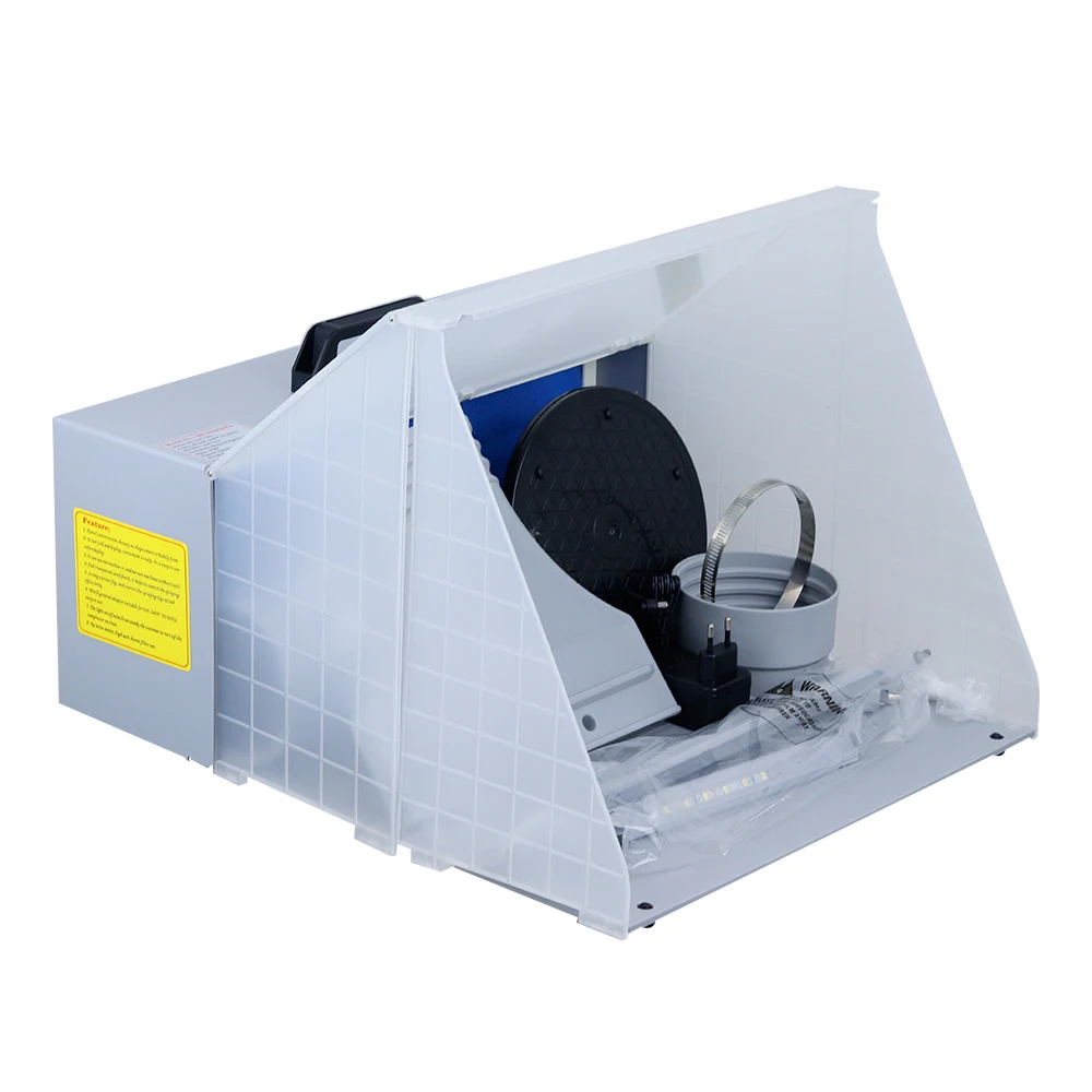 Portable Airbrush Paint Spray Booth Exhaust Fan Model Coloring Sturdy Paint Boot