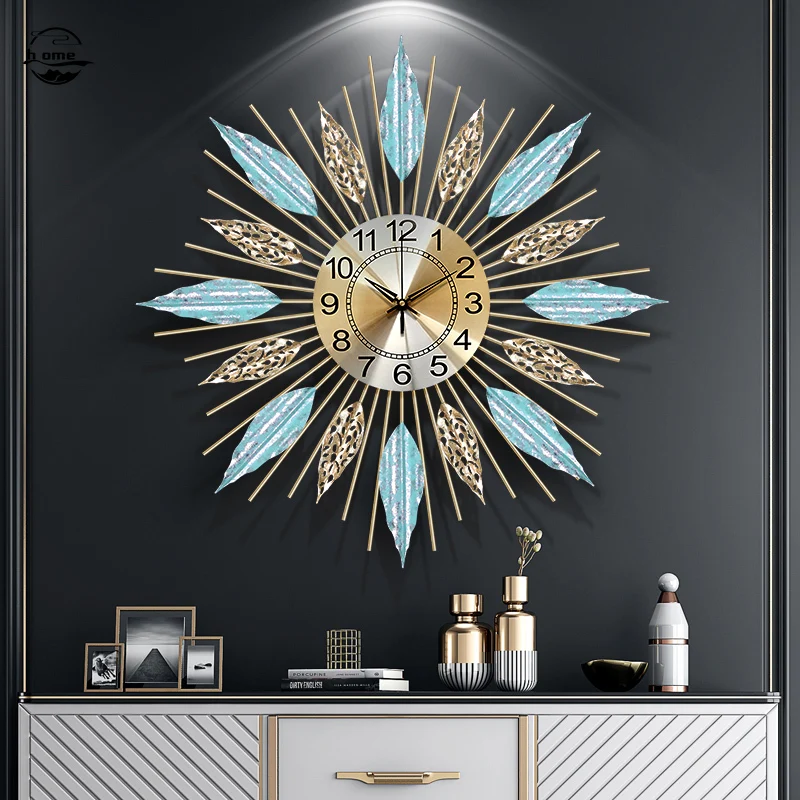 Metal Fashion Creative Shimmer Wall Clock 6 Metal Fashion Creative Shimmer Wall Clock 6