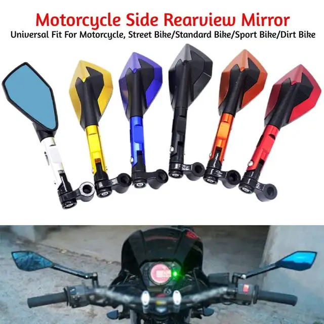 Motorcycle Rearview Mirrors For Honda MSX125 Monkey 125 CBR600RR For Kawasaki Ninja 400 Z900 For Yamaha MT 07 09 GSX R600 R750