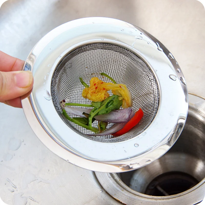 

Round Stainless Steel Kitchen Sink mesh Strainer bathroom separated slag sewer floor drain cover bath filter drain hair catcher