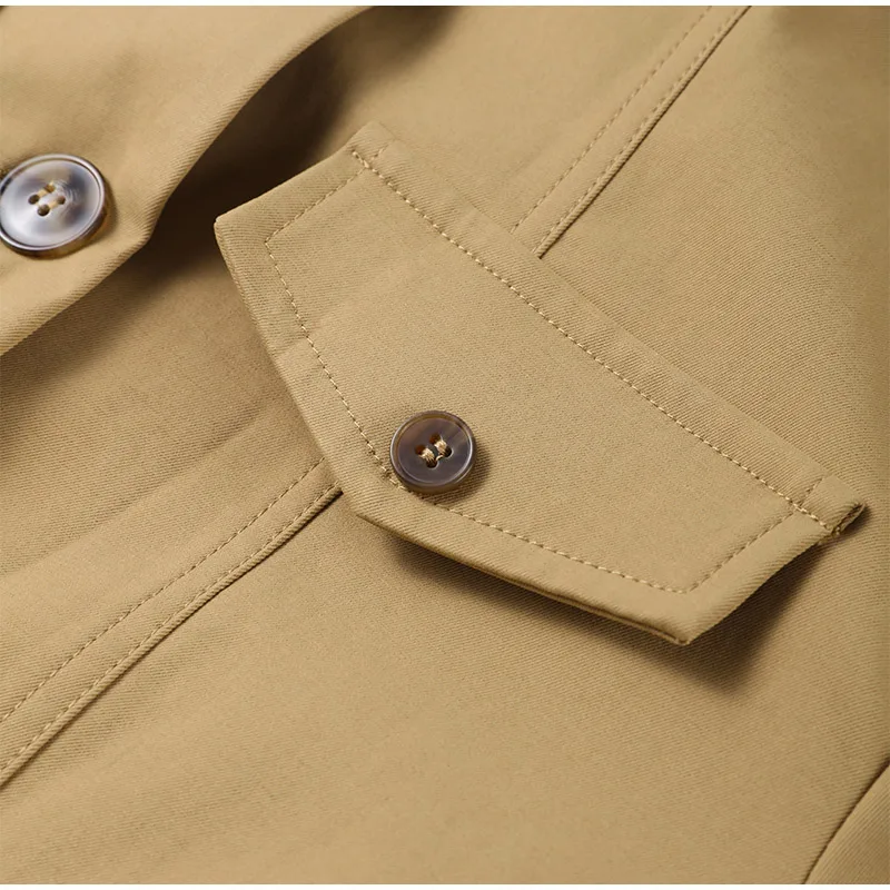 Pocket Stand Collar Long Sleeves Jacket Woman Single Breasted Solid Color Waist Cinching Jackets Versatile Women's New Jackets 22 S6e4ba2e3f173419c96546de88caa4240r