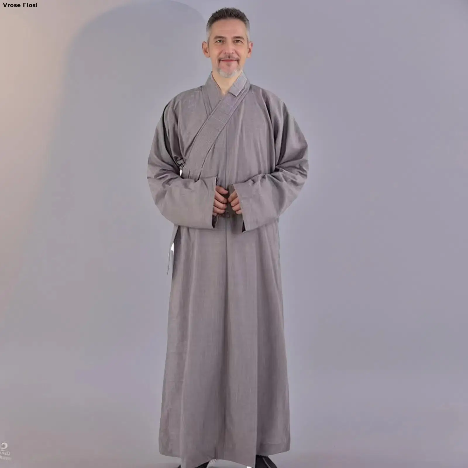Traditional Chinese Clothing Long Robes For Buddhism Monk Buddhist Clothing For Adults Men Haiqing Meditation Gown buddhist clothing
