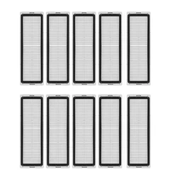 Enhanced Robot Vacuum Spare Parts and Accessories Set - Includes Main Brush, Side Brush, HEPA Filter, and Mop Cloth (Filter 10PCS)