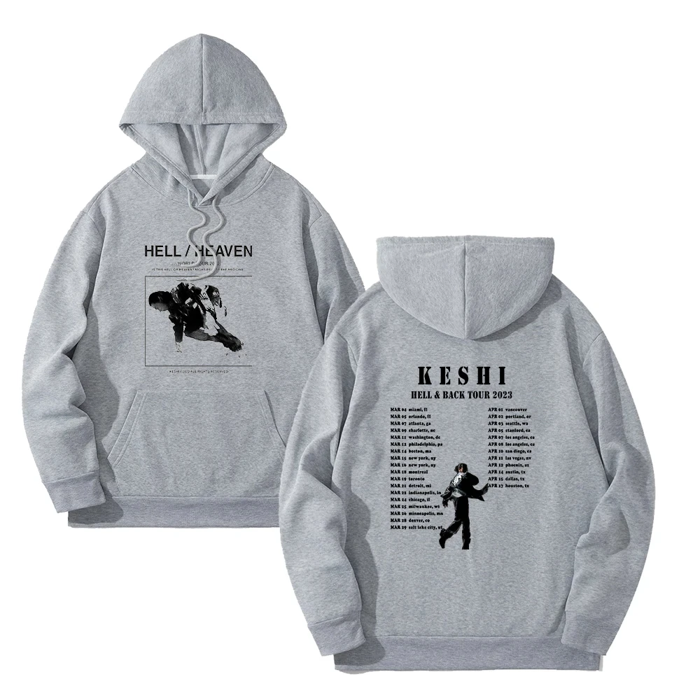 KESHI HELL/HEAVEN ツアーパーカー Keshi The Hell Heaven Tour Merch Hoodie Winter Sweatshirt