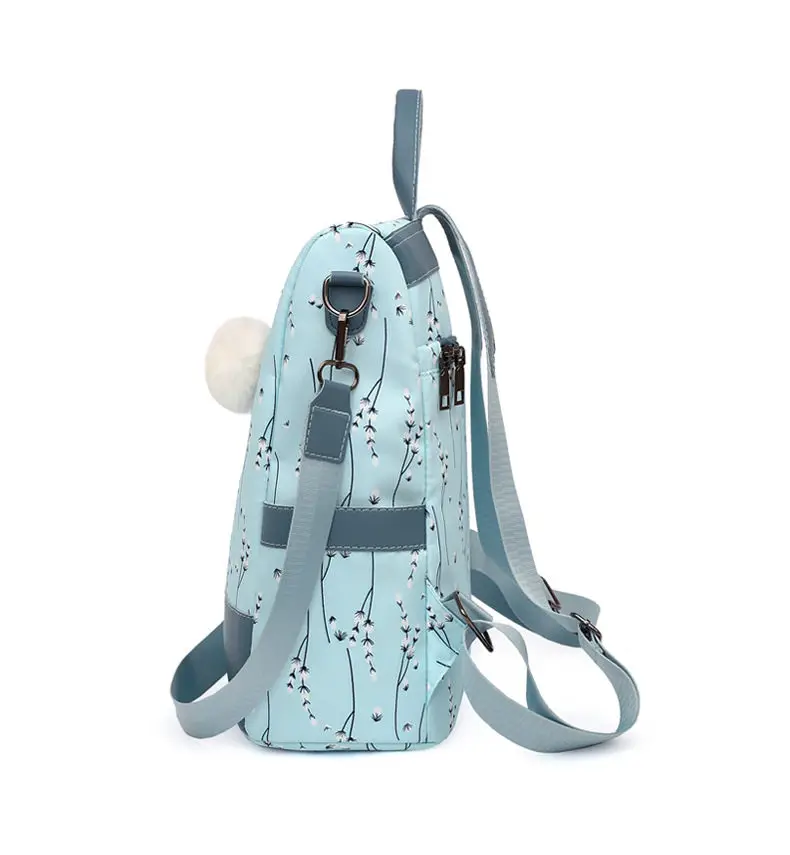 Fashion Flower Print Women Backpack Female Anti-theft Backpacks Casual Ladies School Bag High Quality Large Capacity Backpack