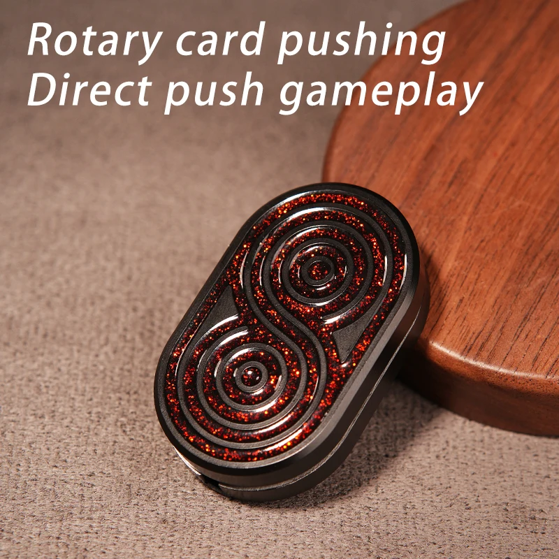 Fidget Toys Anti Stress Toys Mechanical card-pushing metal alloy EDC magnetic force rotation slider fidget spinner stress-relieving toy children's toy