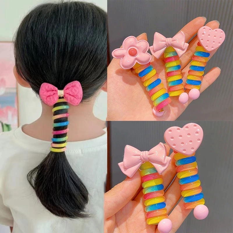 

Hair Twister Transparent Rainbow Wire DIY Hair Band Braiding Styling Tool Women Ponytail Hairstyle Elastic Band Hair Accessories