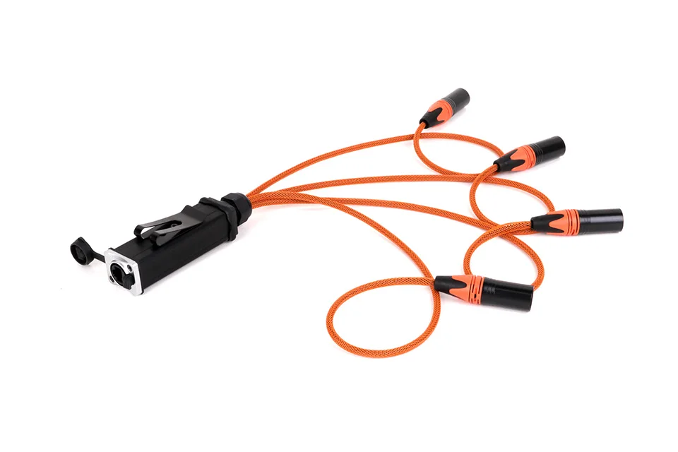 4 Canais, XLR, 3Pins, Cabo para Iluminação
