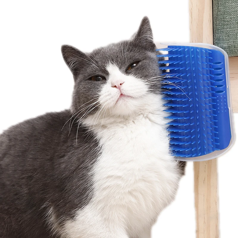 Cats Brush Corner Cat Message Self Grooming Comb Plastic Scratch