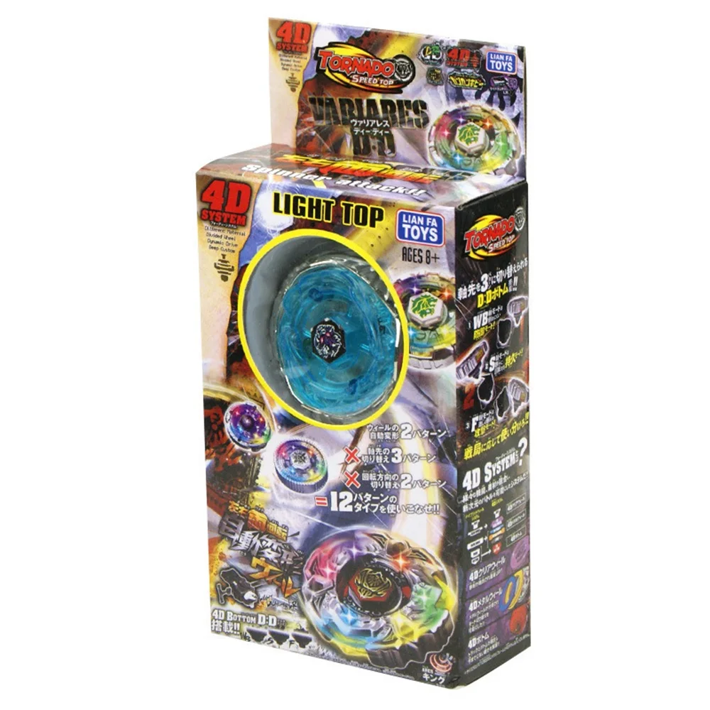 EASY BIG Flashing Burst Flashing Metal Spinning Top Toys Sets For Childrens Decompression Gyroscope Kids Toys NR0012