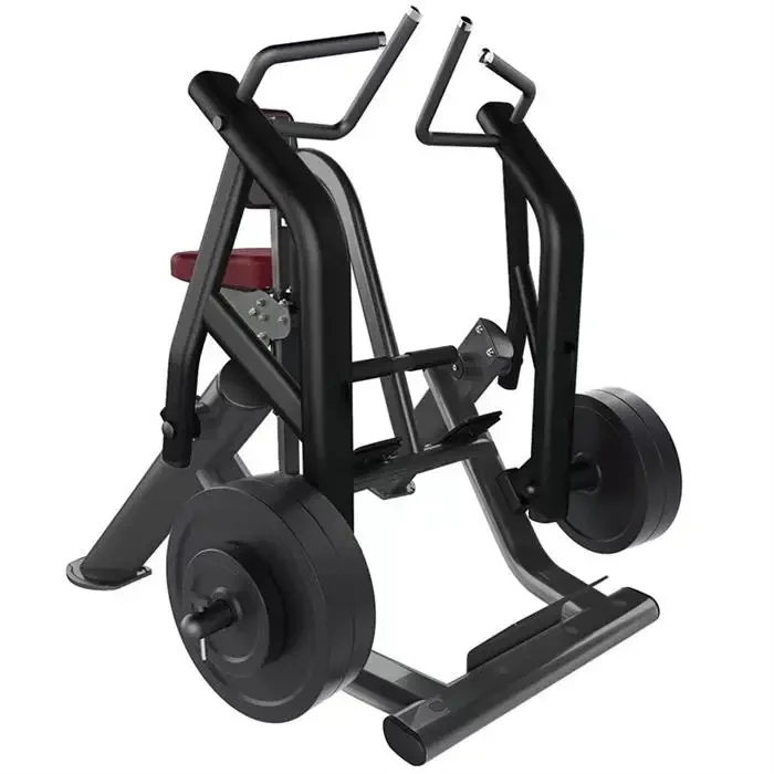 fitness gym equipment plate loaded low row machine for strength training