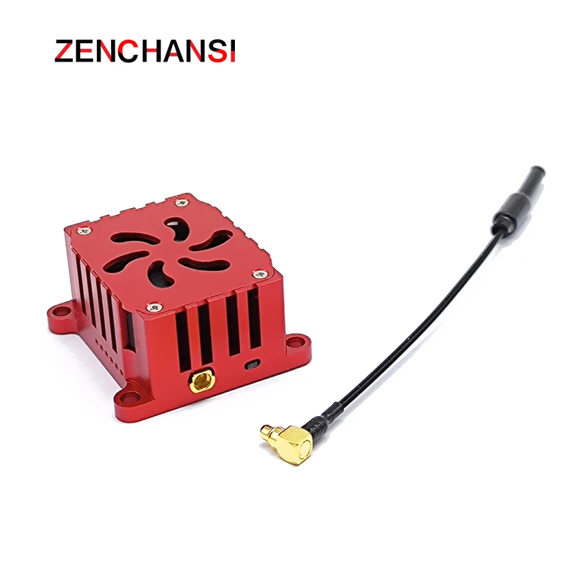 Long distance 5.8Ghz 1.2W 1.6W 2W FPV Wireless Transmitter 48CH With heat sink and fan Video AV Audio Sender for RC Plane 4
