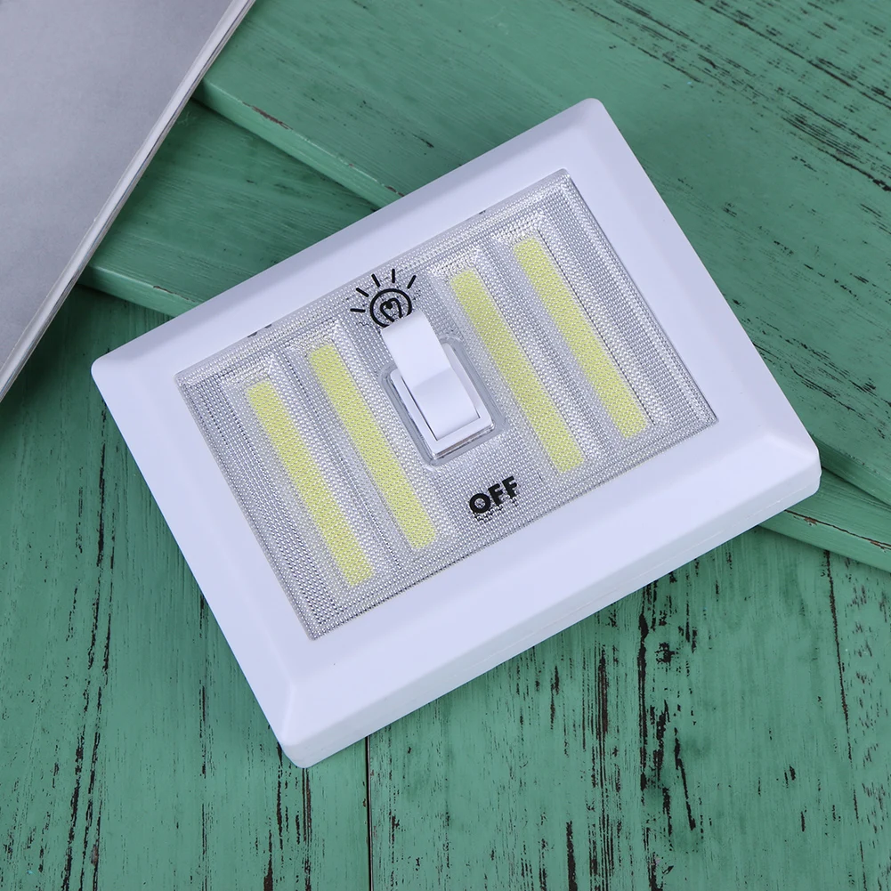LED Switch Wall Night Lights Battery Operated Cabinet Garage Closet LED Lamp Practical Outdoor Camping Emergency Light