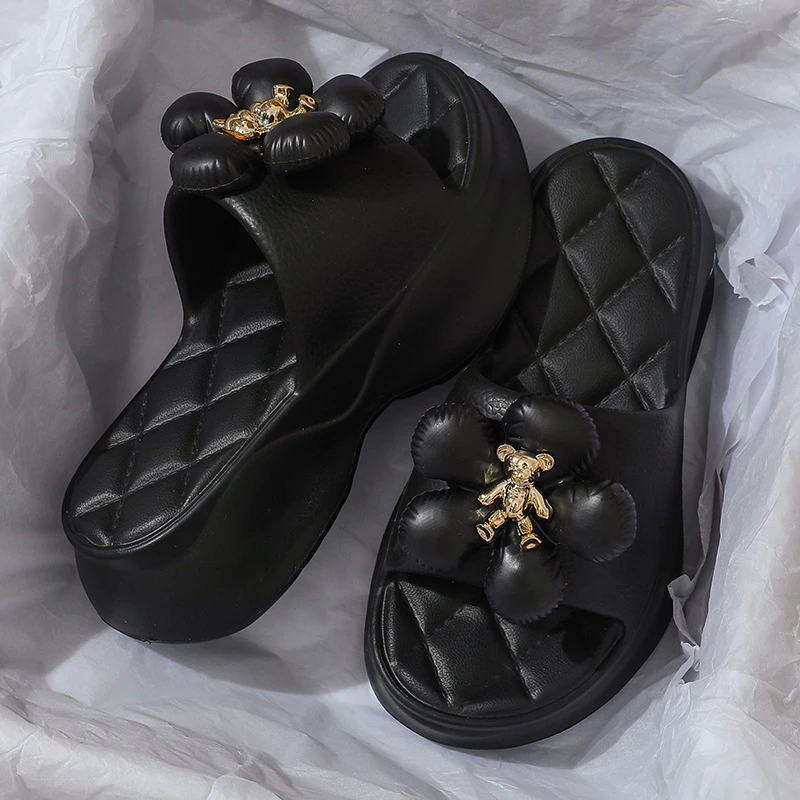 شباشب بنعل سميك للنساء ، صنادل بنعل سميك