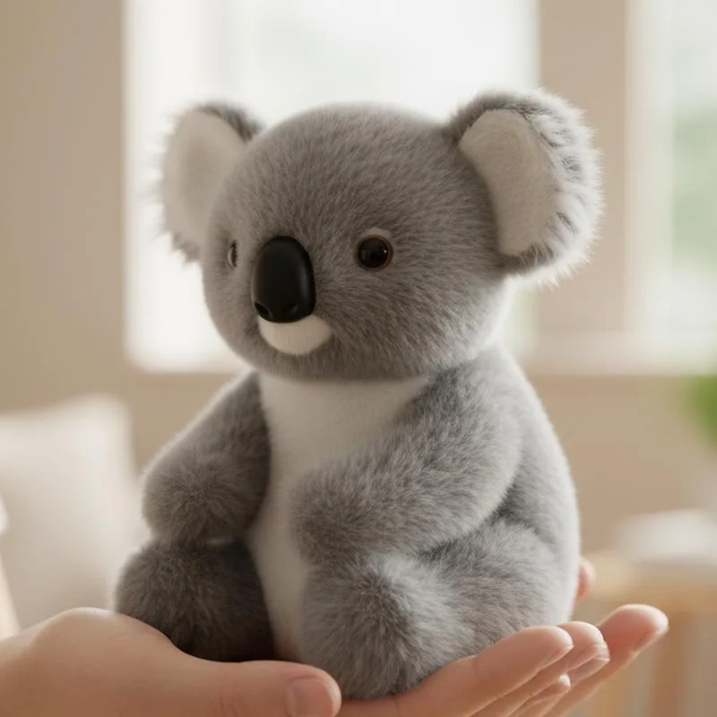 Plush Cartoon Imitate Natural Movements Realistic Emotional Warm Hug Child Koala Stuffed Birthday Gift Figurines Miniatures