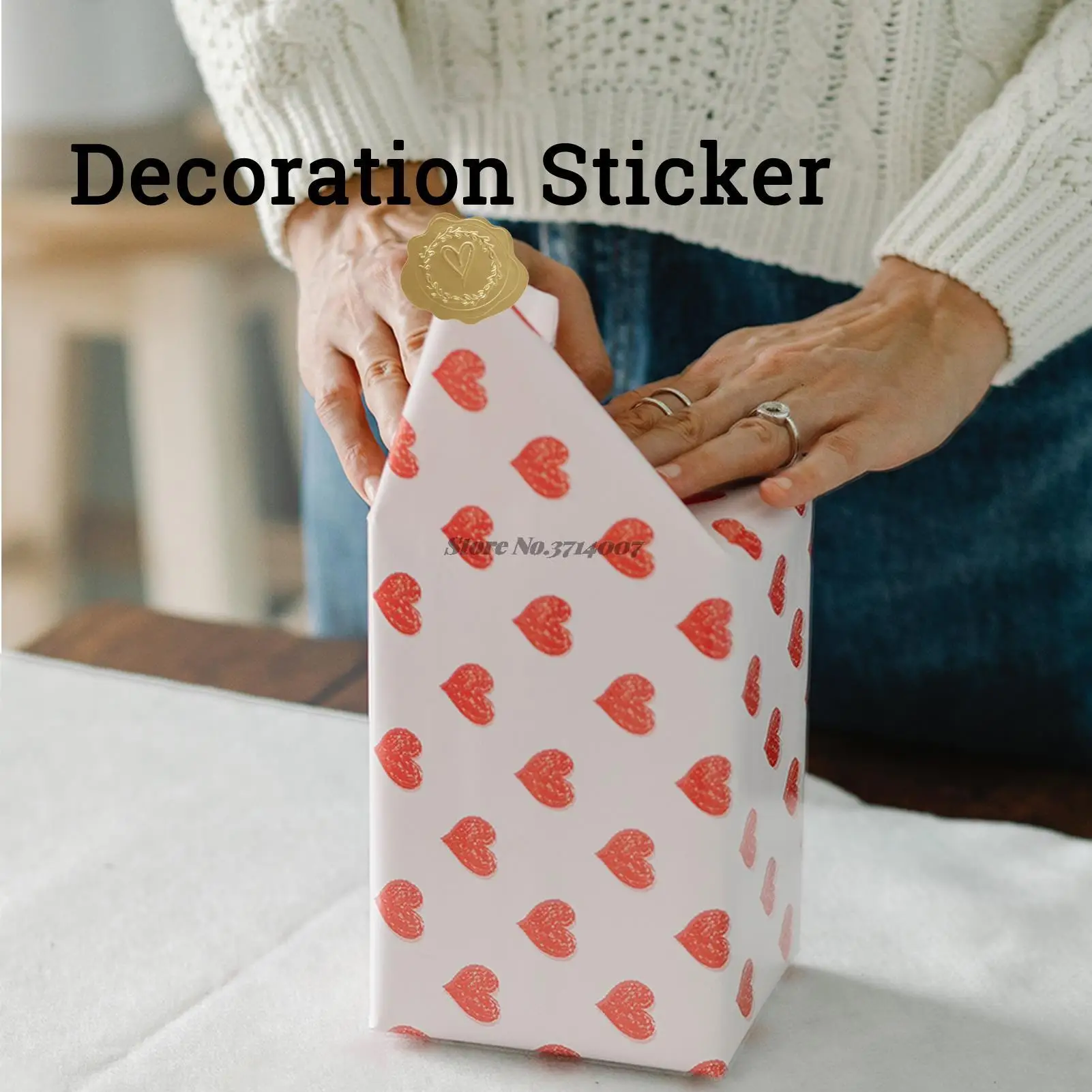 300/600pcs Self Adhesive Embossed Seals Gold Stickers Medal Decoration Labels for Envelopes Diplomas Certificates Awards