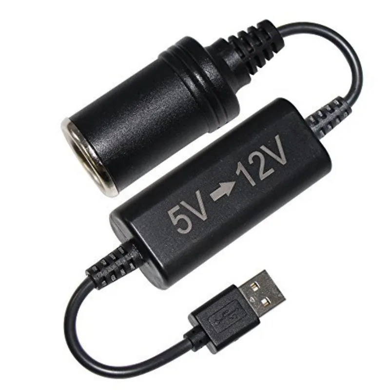 유선 자동 부스트 컨버터 어댑터 5V USB 포트 12V 자동차 시가 라이터 소..
