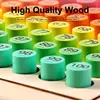 1Set Wooden Montessori Hundred Board Math 1 To 100 Consecutive Numbers Counting Toy Montessori Educational Wooden Toys For Child 4