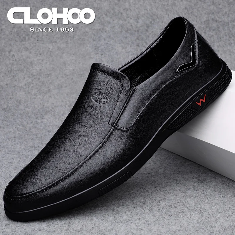 Casual Shoes Men Two Layer Cowhide Rubber Sole Handmade