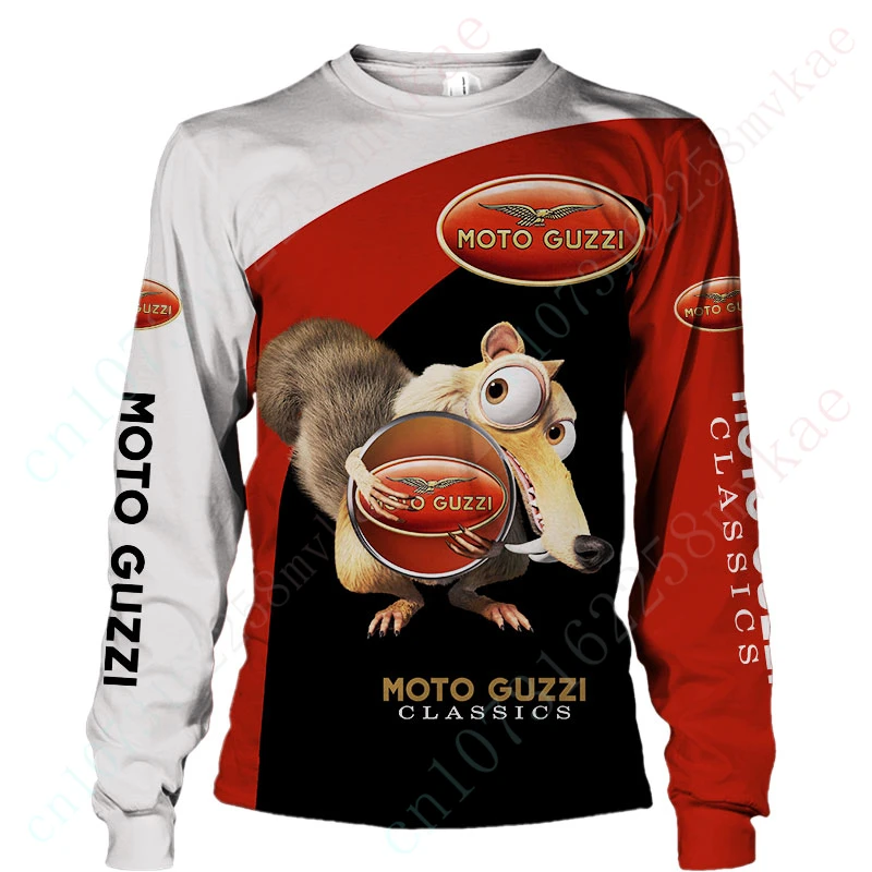 

Moto Guzzi Casual T Shirt For Men Women Anime T-shirts Unisex Clothing Breathable O Neck Long Sleeve Top 3D Printing Sweatshirt