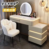 Commode en bois massif chambre principale coiffeuse haut de gamme Simple moderne petit appartement chambre coiffeuse 2