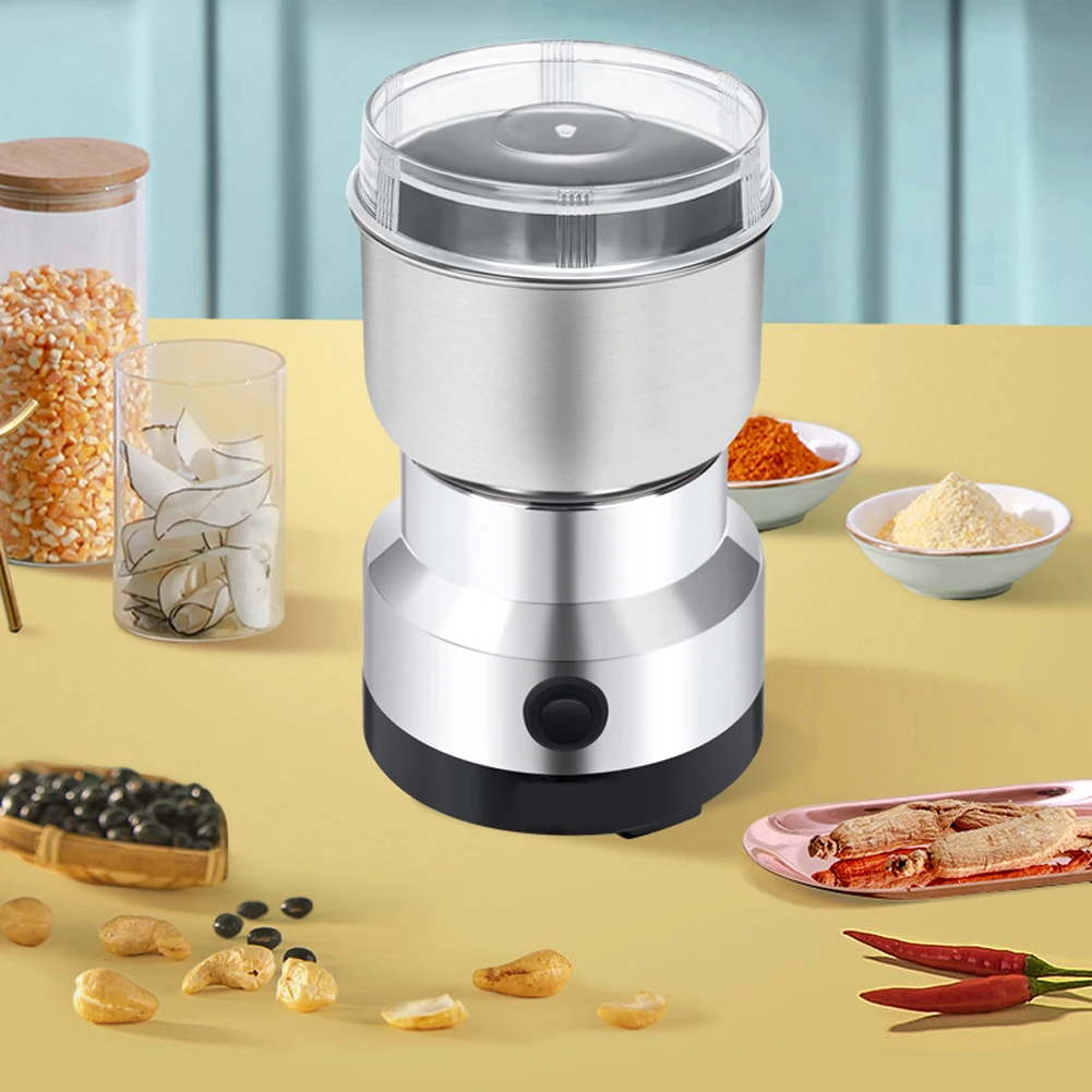 Multipurpose Electric Coffee Bean Grinding Tool Stainless Steel Milling Machine for Seeds Spices Herbs Nuts Coffee Grinder