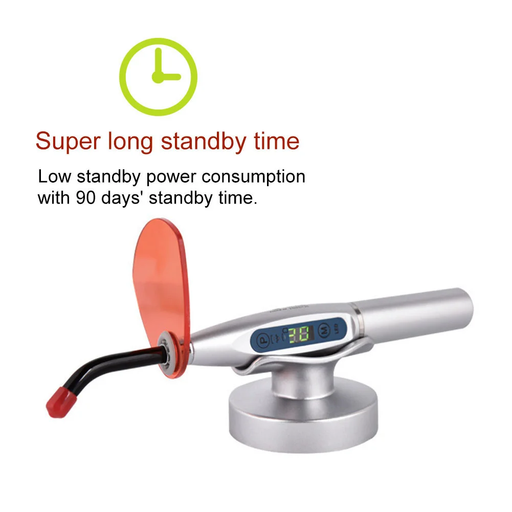 5W Dental High Power Wired& Wireless Curing Light 1500mw/cm2 Resin - Foto 5