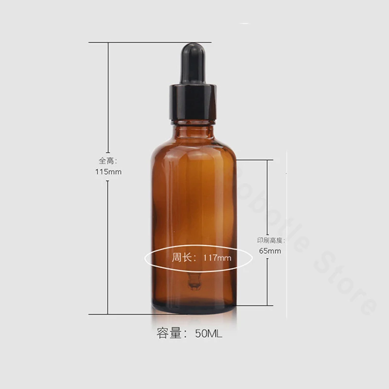 14PCS 15/30/50/100ml Essential Oil Dropper Bottle