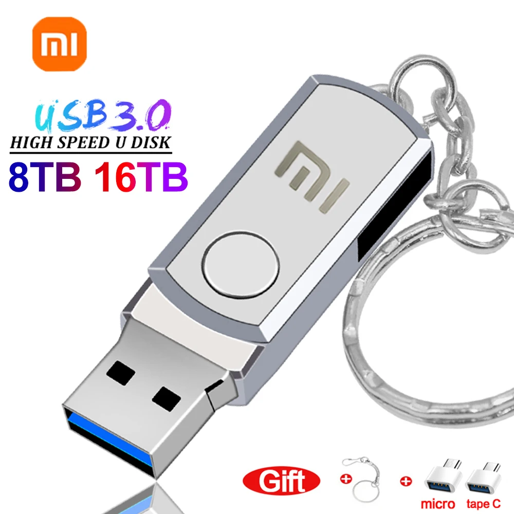 

Высокоскоростной флеш-накопитель Xiaomi Usb 3,0 на 16 Тб, металлический водонепроницаемый Usb-накопитель, 512 ГБ, искусственная Usb-карта 2023