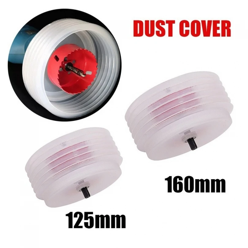 125/160mm Closed Hole Opener Dust Cover for Wood Plasterboard Down Lamp Punching Electric Drill Power Tool Accessories