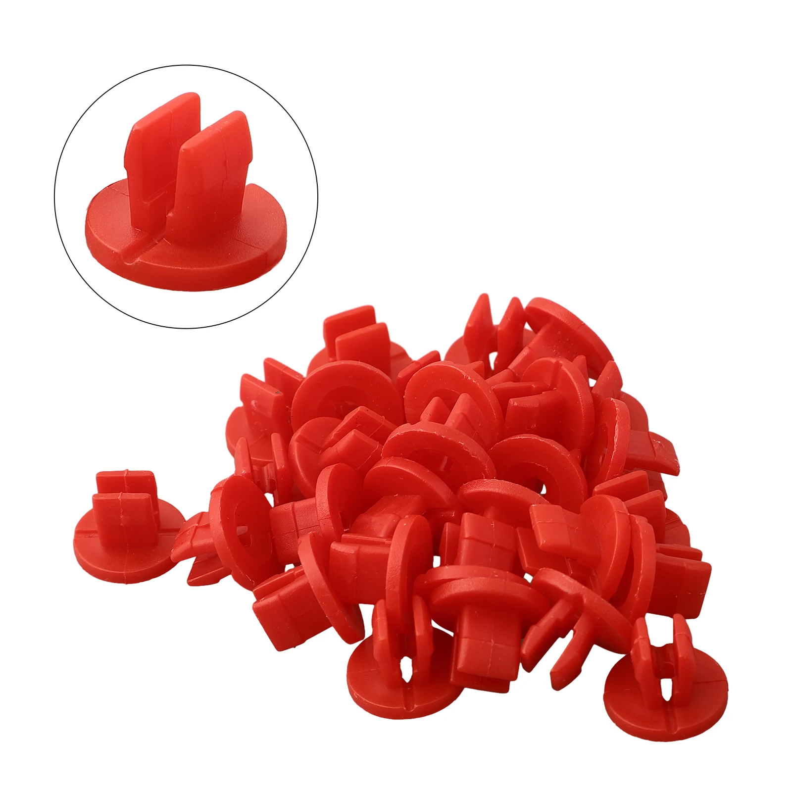 

30PCS Snap For Ford Under-Body Shield Nut Red W702438-S300 Durable High Quality Exterior Fenders Car Clips Parts