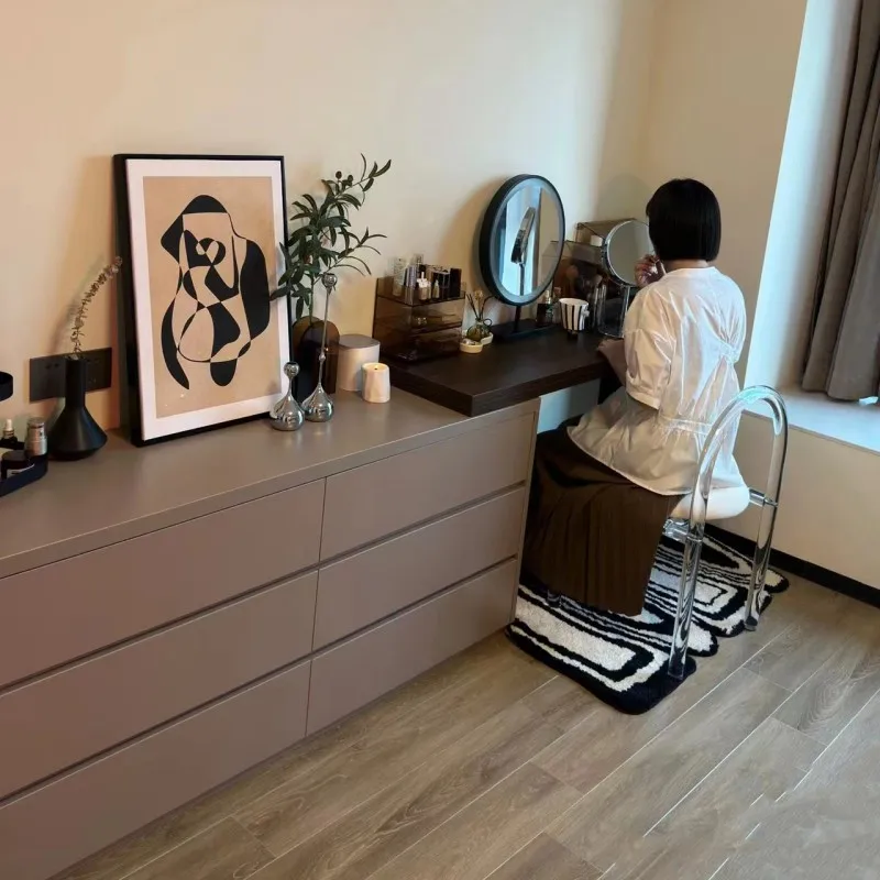 

Drawers Retractable Multi-Functional TV Bench for Bedroom Bed Front Cabinet Master Makeup Table Storage