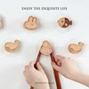 Nordic Wood Clothes Hanger Wall Mounted Coat Hook Decorative Key Holder Hat Scarf Handbag Storage Hanger Bathroom Rack Hook 4