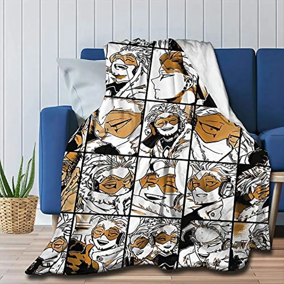 

Hawks Manga Anime My Hero Academia Collage Fleece Throw Blanket. Air Conditioner Super Soft Plush Blanket for Bed Couch Sofa
