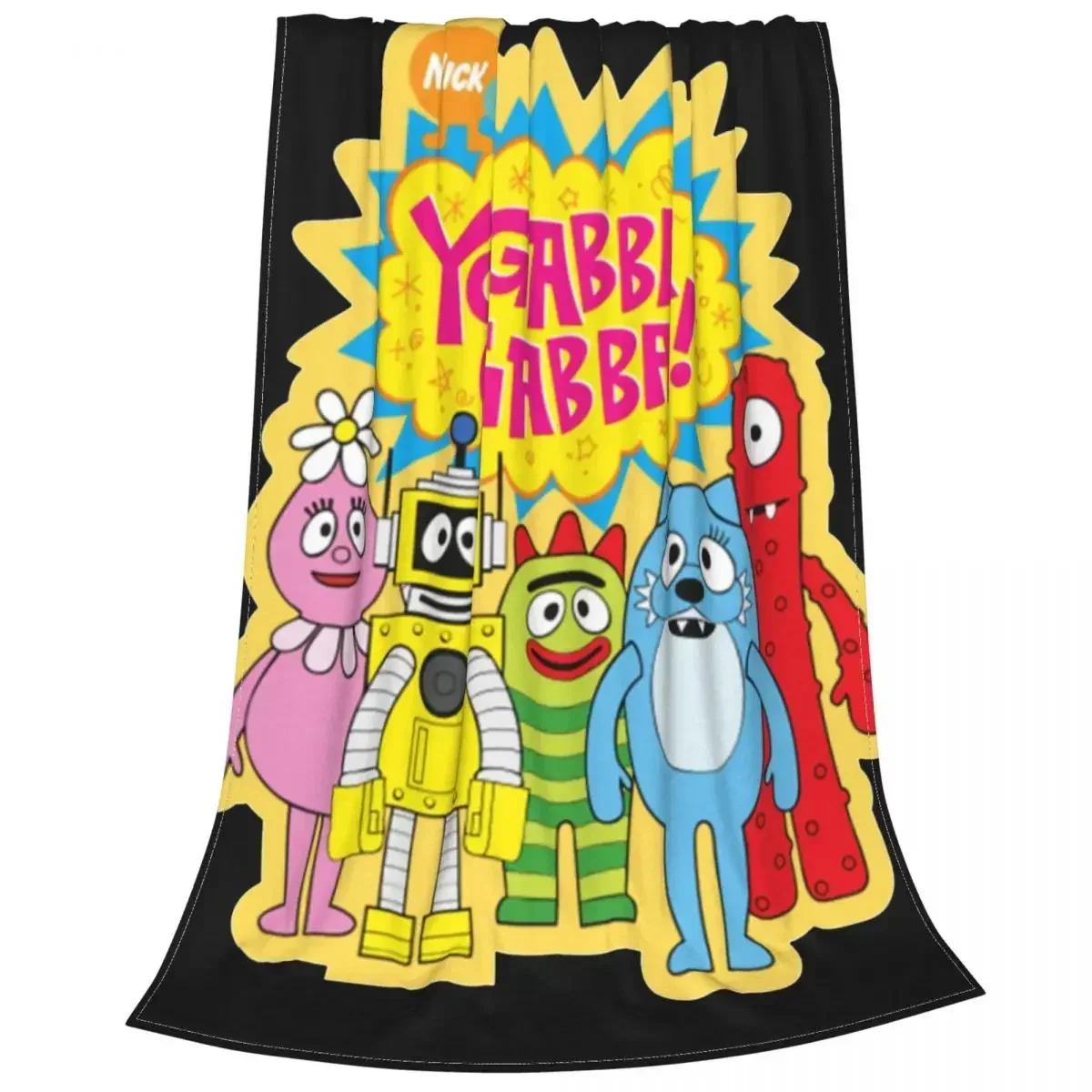 Yo Gabba Gabba Cartoon Blanket Flannel Funny Warm Throw Blanket for Bedspread Spring Autumn 6