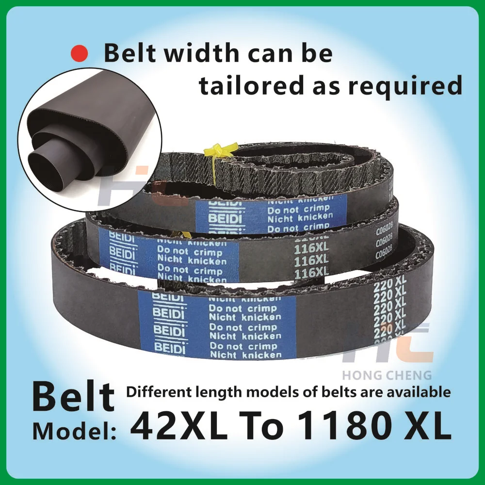벨트 둘레, 106325mm, XL 타이밍 벨트, 고무 동기식 벨트, 60xl 70xl 80xl 90xl 100xl 120xl 128xl XL 드라이브 벨트